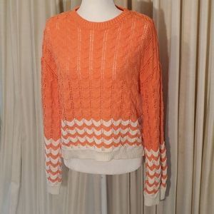 Abound sweater sz L cable knit